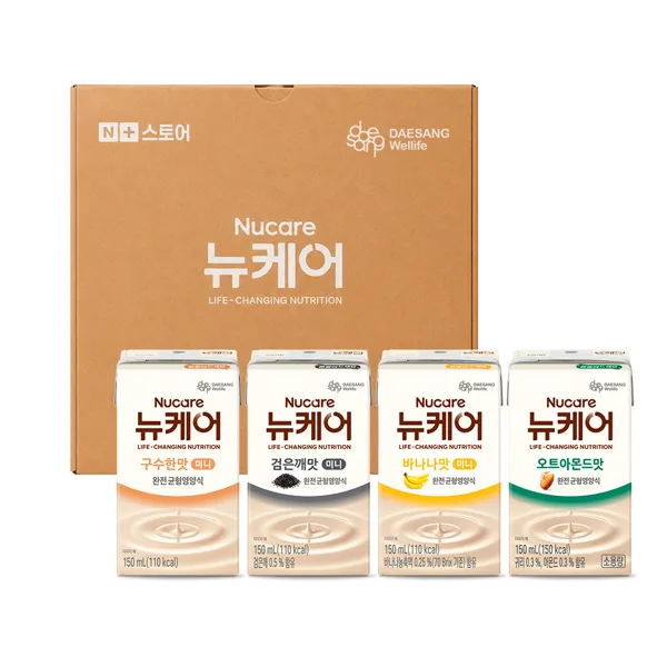 뉴케어 N150 시리즈 미니 구수한맛+검은깨+바나나+오트아몬드 150ml, 20개