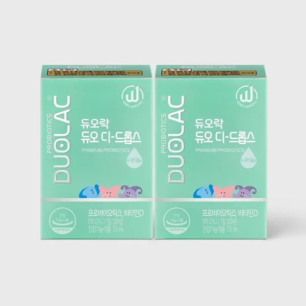 듀오락 신생아 유산균 듀오 디 드롭스7.5ml (45일분) 2개