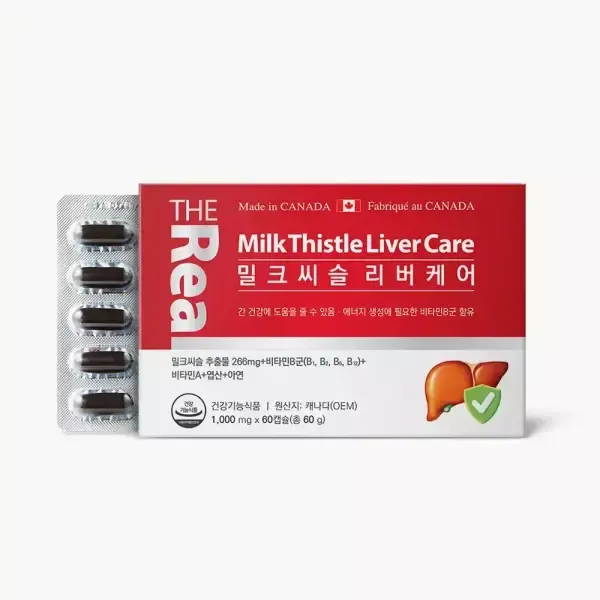 더리얼 밀크씨슬 1000mg 60캡슐