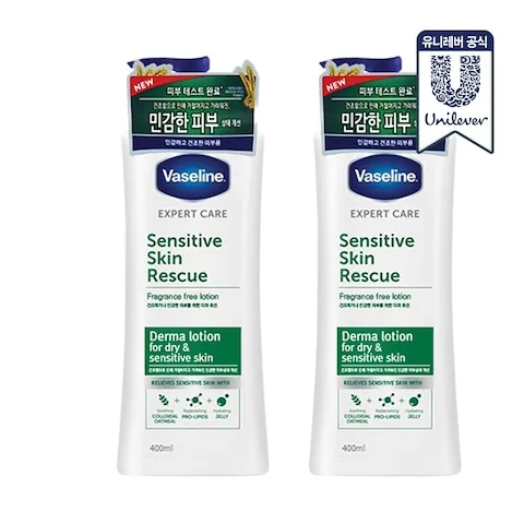 바세린 더마 바디로션 400ml 2개