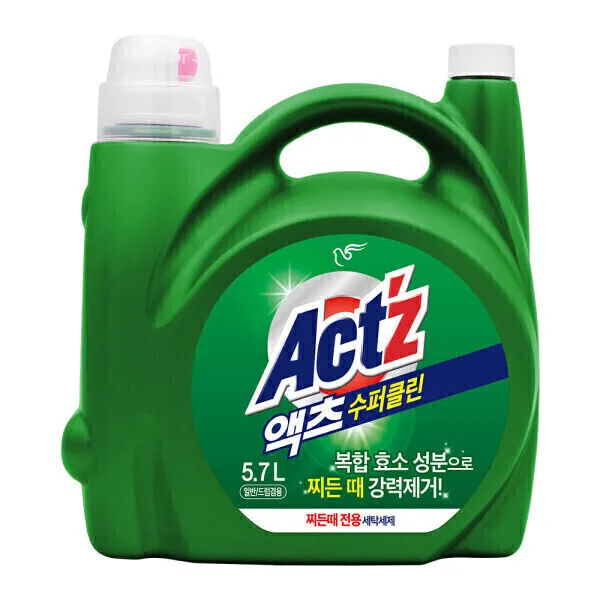 액체세제 액츠 수퍼클린 찌든때 5.7L 겸용