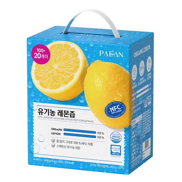 파이안 유기농 레몬즙 15g 120포 1박스