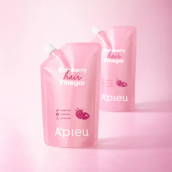 어퓨 라즈베리 헤어 식초(리필용) 두피 쿨링 유수분 밸런스케어 라즈베리향, 400ml, 2개