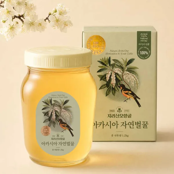 지리산모향골 국산 천연 벌꿀 아카시아꿀, 1.2kg, 1개