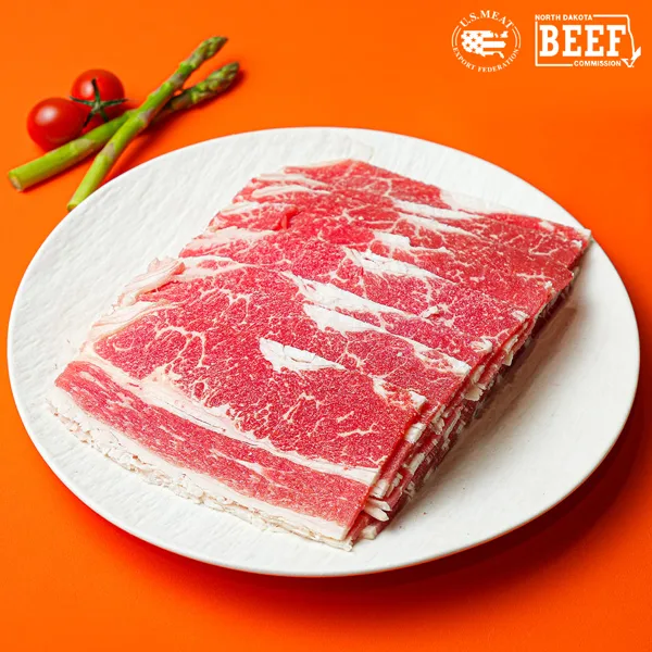 설렘한입 냉동 미국산 우삼겹 1kg 대패 구이 샤브샤브용