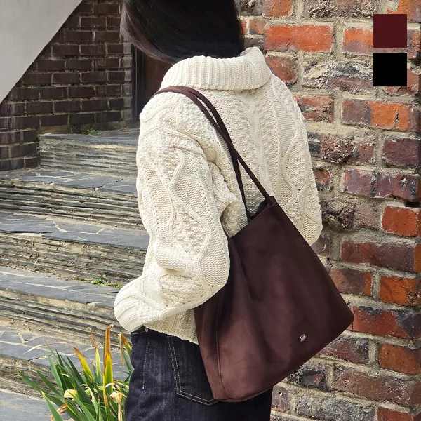 맥끌라니 엘론 스웨이드 숄더백