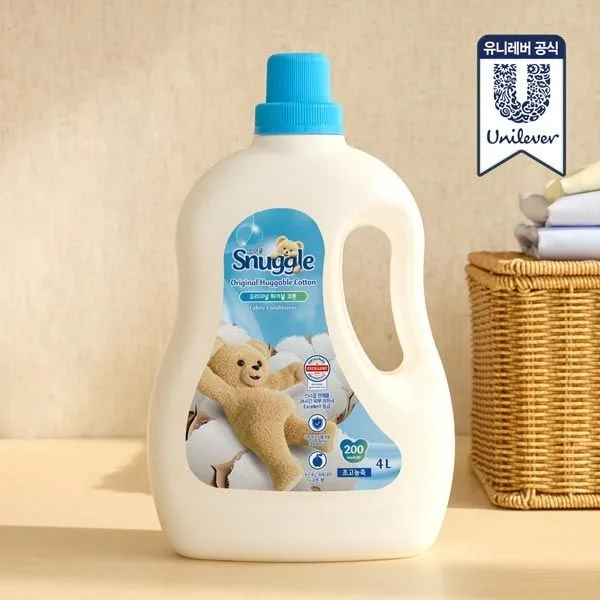 스너글 허거블코튼 섬유유연제 2L+리필 2.6L+탈취제 150ml