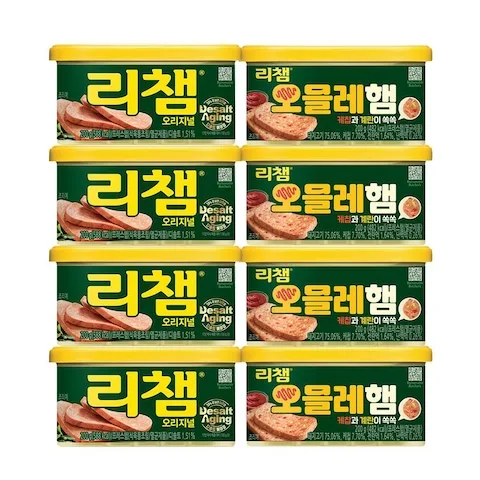 리챔 200g 4개 + 리챔 오믈레햄 200g 4개