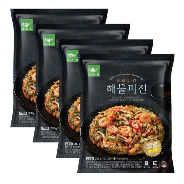 부침명장 해물파전 300g 4개