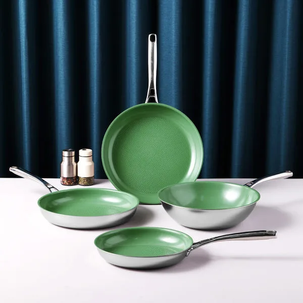 세라믹 스텐 통3중 후라이팬 24cm