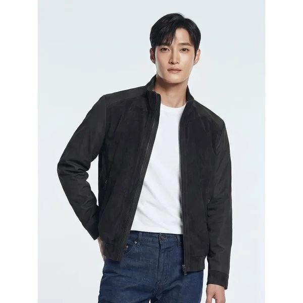 PAT 남성 스웨이드 배색 점퍼_1I51307