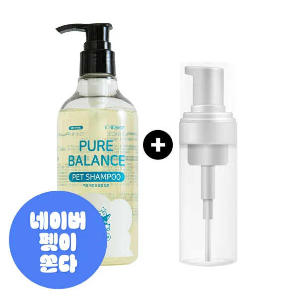 퓨어프렌즈 저자극 강아지샴푸 300ml 피부냄새제거 얼굴발세정제 린스비누고양이 약용후미용
