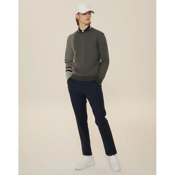 남성 네이비 면혼방 기본 팬츠(슬림핏) HUPA4C601N3