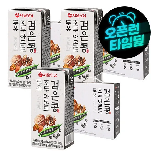 서울우유 검은콩 호두아몬드두유 60팩