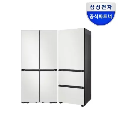 삼성전자 Bespoke 키친핏 냉장고 김치냉장고 세트 RM70F63R2A+RQ33DB74D2AP