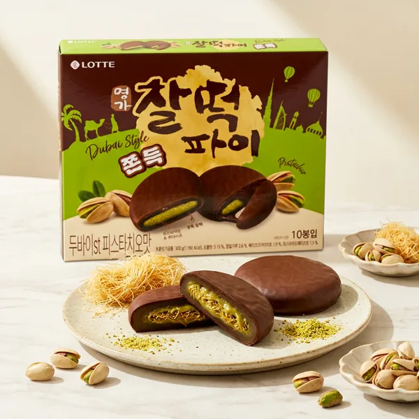 두쫀쿠 찰떡파이 피스타치오맛 300g x 3팩