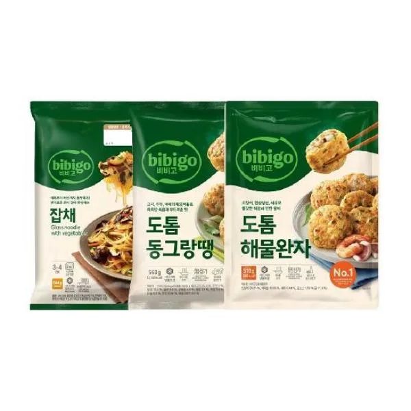 비비고 도톰동그랑땡560g + 도톰해물완자510g + 잡채644g
