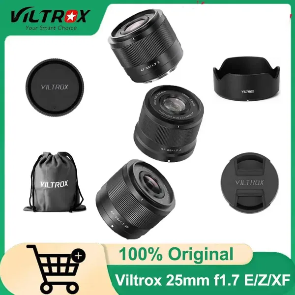 빌트록스 25mm F1.7 에어 오토 포커스 APS-C 프라임 렌즈 (소니 ZVE10 II, A7IV, 후지 XM5, X-T5, X-T30 II, 니콘 Z 마운트, ZFC, Z50, Z7II 용)