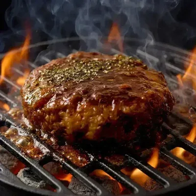 탐탐 제주 흑돼지&한우 함박스테이크 180g x 10개 (1.8kg)