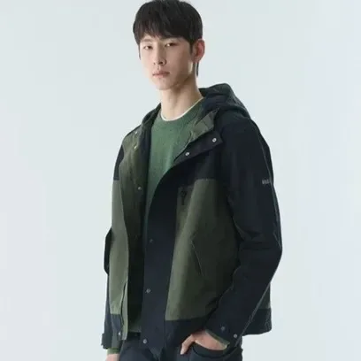 MTD 컬러블록 숏 아노락 AIW25MOUT007NOIR