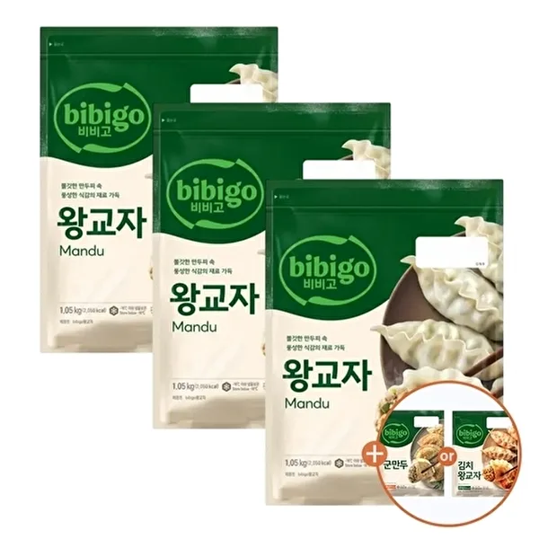 CJ제일제당 T 비비고 왕교자1.05kg x3개 + 315g x1개(선택)