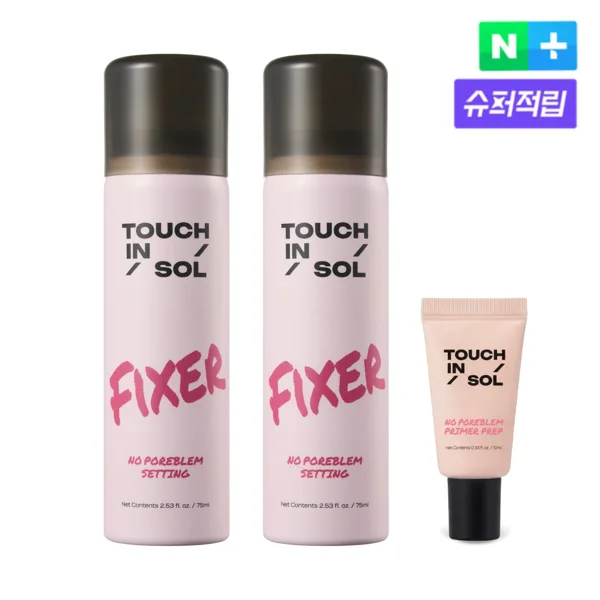 [슈퍼적립][단독 더블기획] 터치인솔 노포어블럼 세팅 픽서 75ml 1+1+프렙10ml