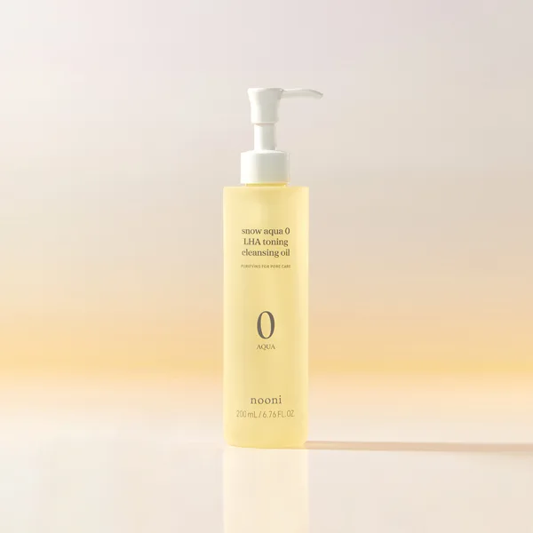 누니 스노우 아쿠아 제로 라하 토닝 클렌징 오일 200ml