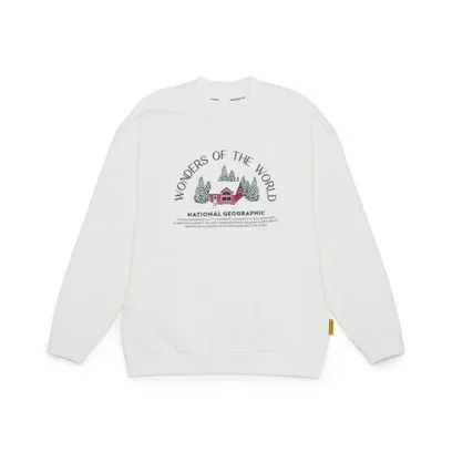 K244USW040 HOLIDAY 반목 맨투맨 IVORY