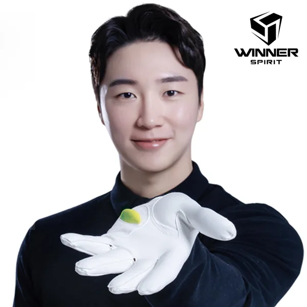 위너스피릿 미라클그립 양피 연습용 골프장갑 소프트형 왼손착용