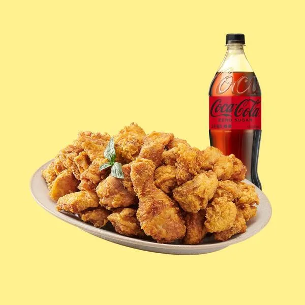 (노랑통닭) (순살/뼈)후라이드 치킨+콜라제로1.25L