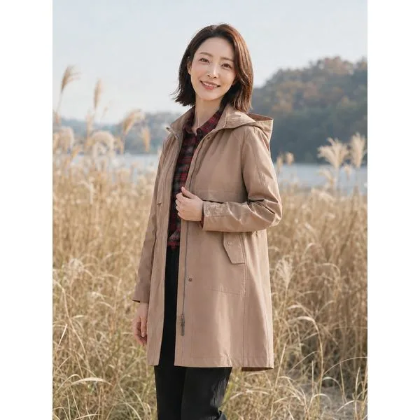 PAT 여성 패딩내피 탈착형 롱 점퍼_1H61339