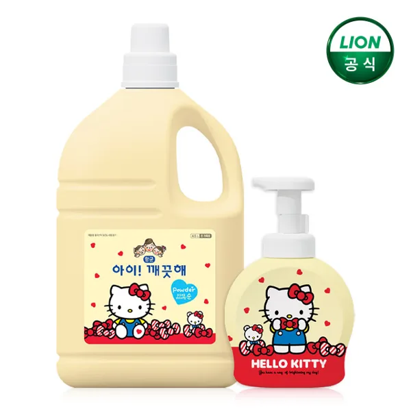 아이깨끗해 X 헬로키티 대용량 핸드워시 순향 4.5L+공용기