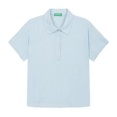 Solid seersucker shirt_5ONVDQ0BQ12J