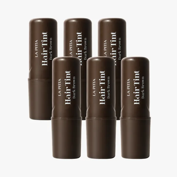 라피타 5초 새치커버 타투 헤어 틴트 스틱, NO 염색약 10ml, 다크 브라운, 6개