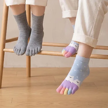 인따르시아 무지 발가락 양말