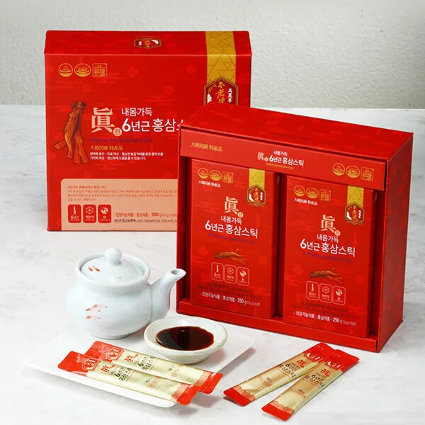 1+1 내몸가득眞6년근홍삼스틱10gx50포+50포 /총100포/홈쇼핑매진/건강기능식품/면역력/대동고려삼 본사직영
