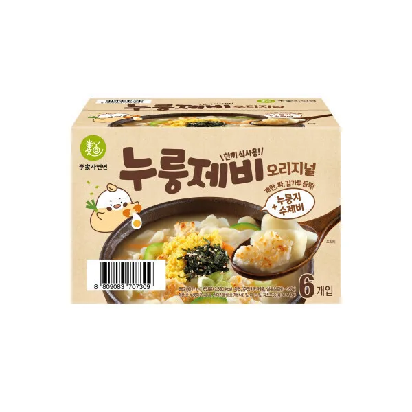 이가자연면 누룽제비 오리지널 147g x 6