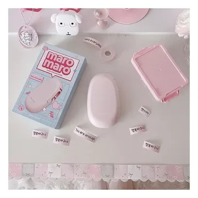부라더미싱 라벨터치 블루투스 라벨프린터기 마로마로 라벨기(딸기샤벳)