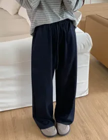 체드 진청 와이드핏 밴딩 팬츠 (one color)