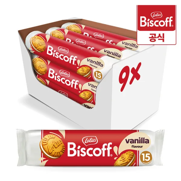 로투스 비스코프 샌드 바닐라 150g x 9개