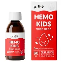 닥터라인 헤모키즈 맛있는 딸기맛 유아철분제, 120ml,…