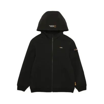 K244UJP310 아르켈론 더블웜 기모 우븐 후드집업 CARBONBLACK