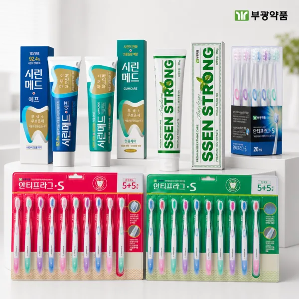 부광약품 시린메드 에프 시린이치약 무불소 125g 6개