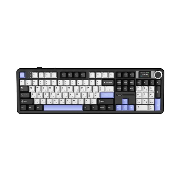 AULA 독거미 F108pro 저소음 솜사탕축 키보드 화이트그레이