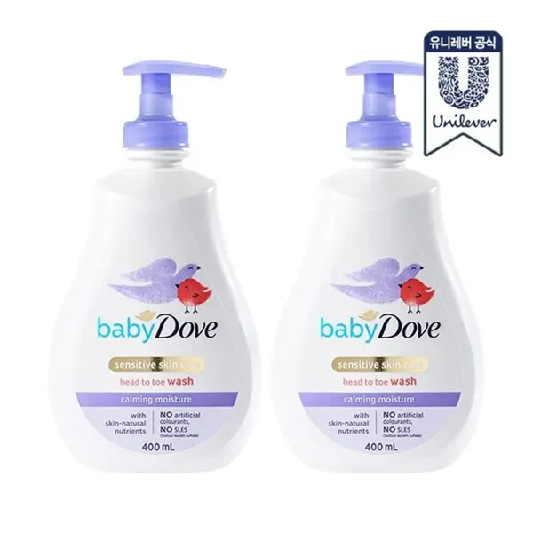 [소비기한 270423까지]베이비도브 카밍 모이스처 바디워시 400ml x 2개