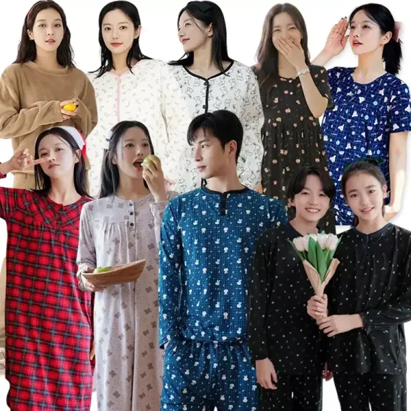 모스트맘 홈웨어/복구잠옷/기모잠옷/긴팔상하세트/파자마/커플 파자마/주니어잠옷