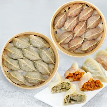허만두 대용량 2.8kg 약120알 고기/김치잎새만두