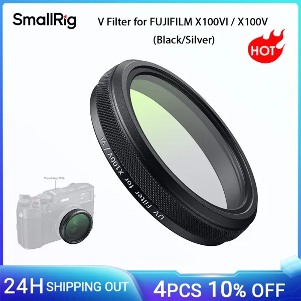FUJIFILM X100VI / X100V용 SmallRig UV 필터, 광학 유리 양면 멀티 코팅은 반사로부터 눈부심을 방지합니다.