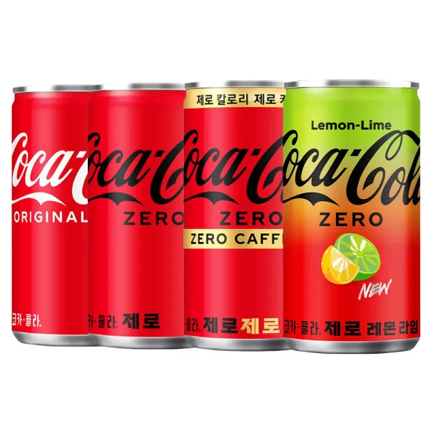 코카콜라 오리지널 + 코카콜라 제로 음료 190ml 모음 60캔 (30캔x2박스)
