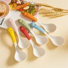 BLOWFISHFUGU 컬러 하트 스푼 스프스푼 우동숟가락 큐티 롱 스푼 도자기우동스푼, 6개, 혼색 할인 웰컴백 적용됨 내일(토) 도착 (64) 최대 58원 할인